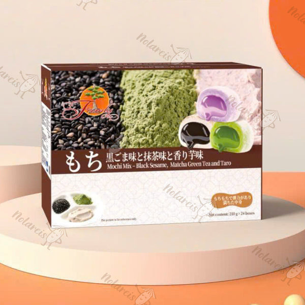 Mochi mix Black Sesame Matcha and Taro 210g