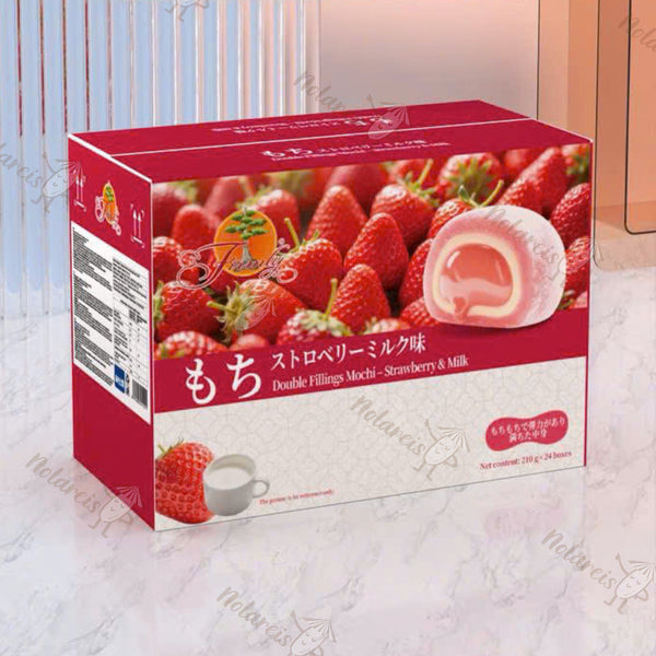 Mochi Strawberry & Milk Dau Sua 210g