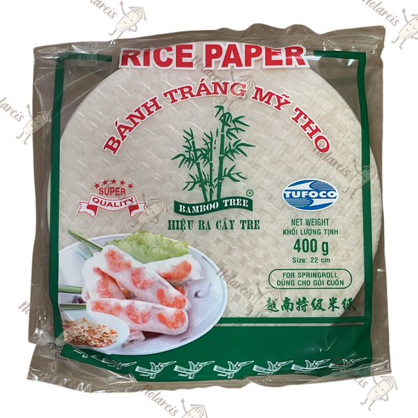 BAMBOO TREE Banh Trang Cuon Goi Reispapier Rolle 36x400g size 22cm