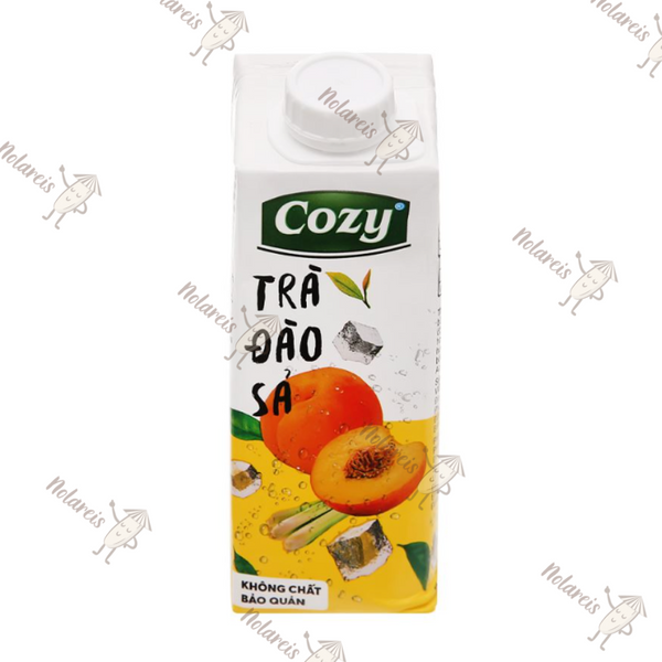 Tra Dao Sa Tac Loc 4 x 225ml - Pfirsichtee mit Zitronengras und Kalamansi